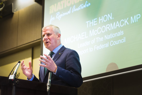 Nationals leader Michael McCormack.