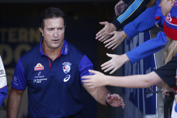 Western Bulldogs coach Luke Beveridge.