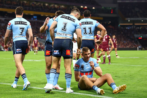 Tom Trbojevic suffered a season-ending torn pectoral playing for NSW in State of Origin II last year.
