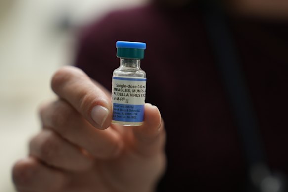 The measles, mumps and rubella (MMR) vaccine is only available as a combined dose at present.