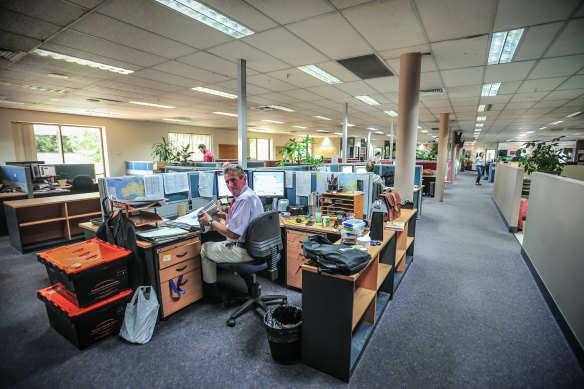 The interior of the Pirie Street offices.