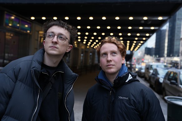 Julius Drost (left) and Moritz Henneberg, animator and director of the German short film Butty. 