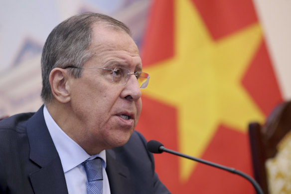 Russian Foreign Minister Sergei Lavrov.