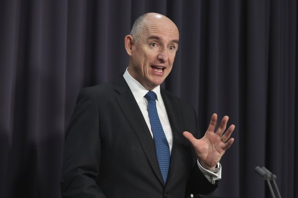 Acting Education Minister Stuart Robert. 