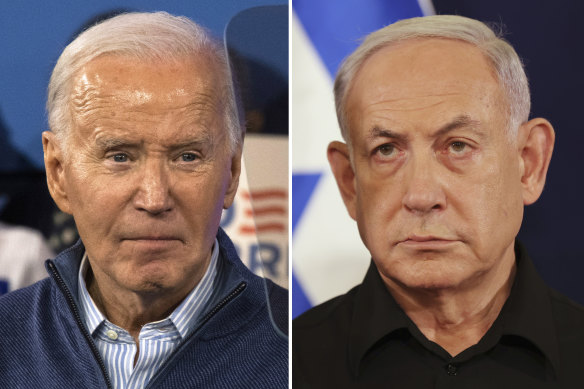 US President Joe Biden and Israel Prime Minister Benjamin Netanyahu.