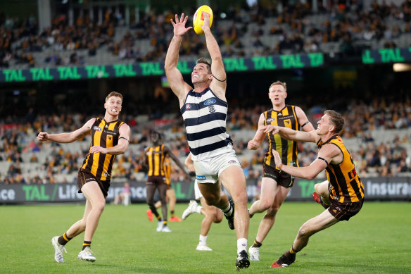 Hawthorn v Geelong in 2022.