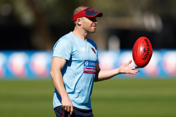 Melbourne coach Simon Goodwin.