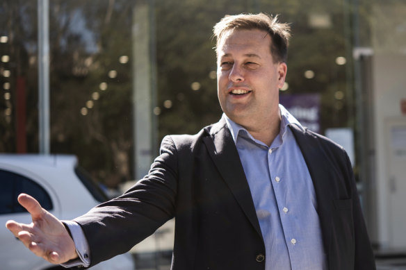 Liberal MP Jason Falinski, left: “One of the most destructive things going on at the moment is how much uncertainty there is from local government administration including charges.”