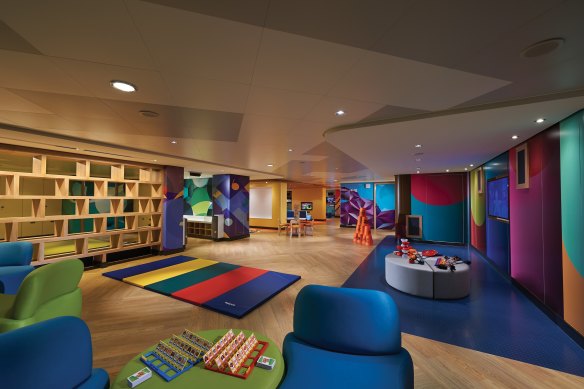 Family zone: Norwegian Bliss’s The Splash Academy play space.