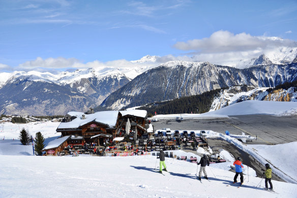 Courchevel ski resort – and plane-spotter paradise.
