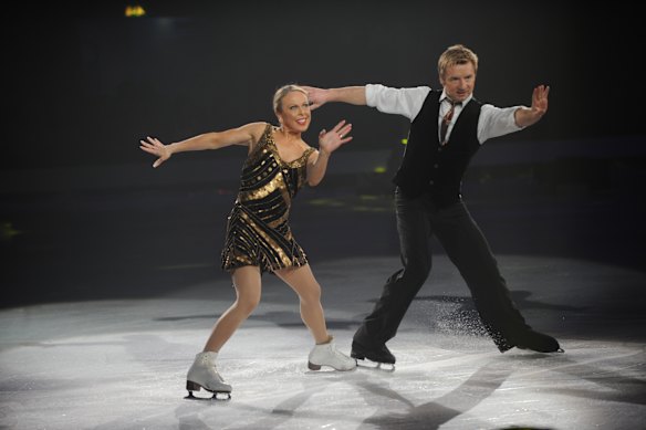 Jayne Torvill and Christopher Dean on the Our Last Dance tour in Perth this month.