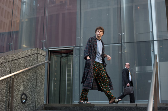 Jesse Eisenberg as Mark Zuckerberg in The Social Network.