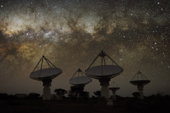 The Australian Square Kilometre Array Pathfinder (ASKAP) radio telescope in Western Australia.