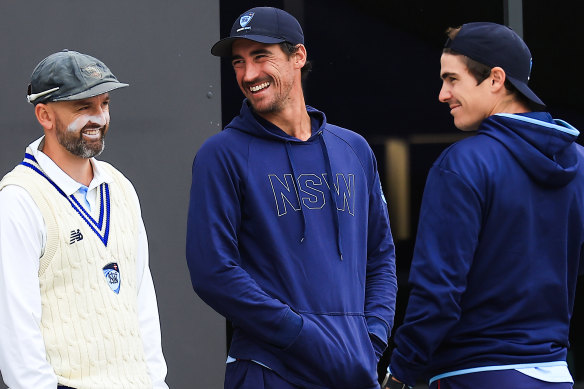 Nathan Lyon, Mitchell Starc and Sean Abbott will all turn out for NSW against Victoria on Sunday.