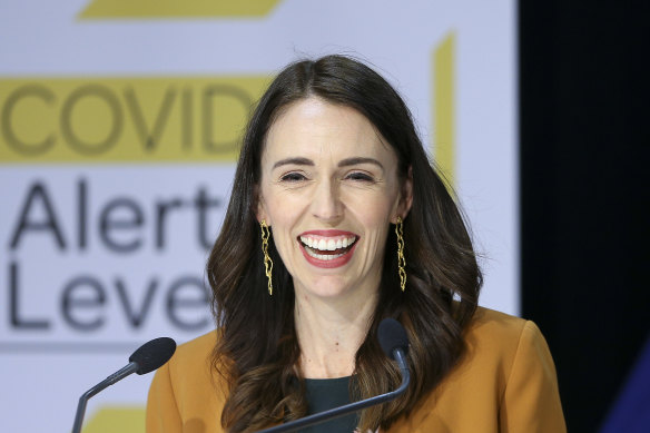 Ahead in the polls: Prime Minister Jacinda Ardern.