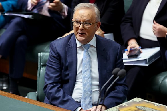 Prime Minister Anthony Albanese was pleased with himself during question time.