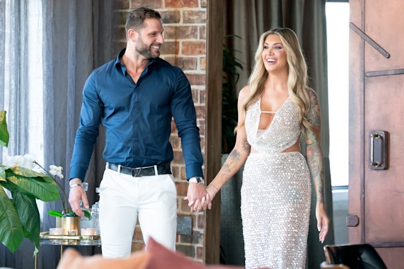 Gia, who has been stirring up trouble, with her husband Scott.