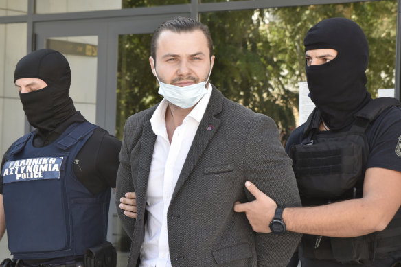 Bulgarian national Yuliyanov J Raychev Serafim, 33, was convicted of gunning down Sydney man John Macris in Athens in 2018.
