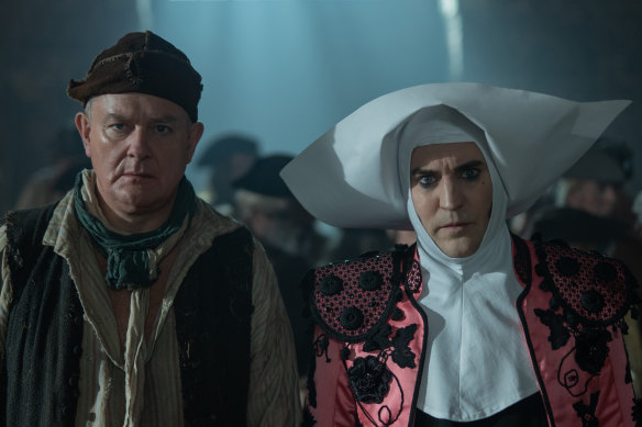 Hugh Bonneville and Noel Fielding in The Completely Made-Up Adventures of Dick Turpin.