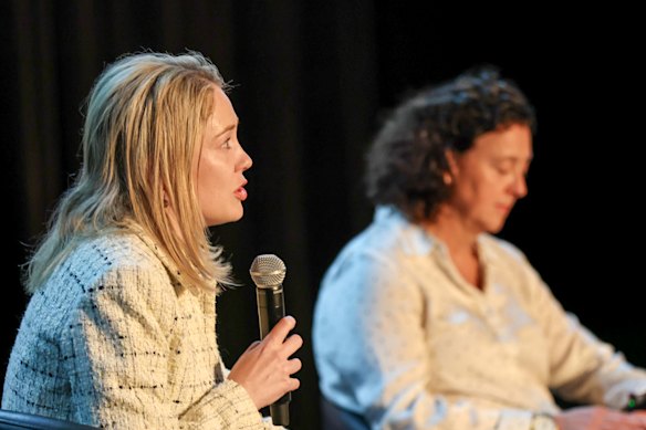 Amelia Hamer (left) and Monique Ryan.