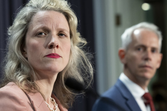 Home Affairs Minister Clare O’Neil and Immigration Minister Andrew Giles.