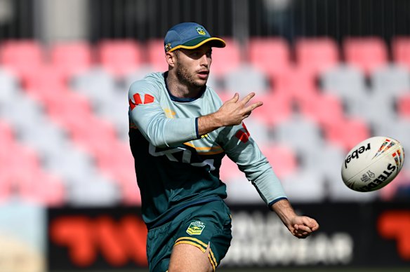Sam Walker in Brisbane at Kangaroos training on Tuesday.