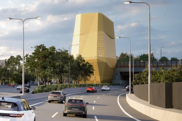 The NSW government has released a draft plan proposing a 30-metre-high ventilation stack near the Ernest Street Bridge at Cammeray.