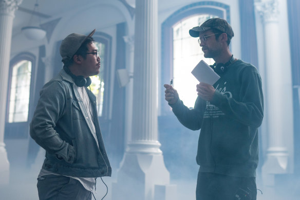 The writer-directors Dan Kwan and Daniel Scheinert, collectively known as Daniels.