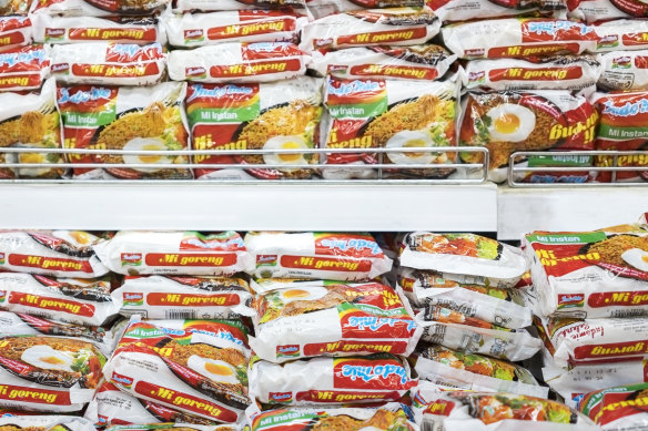 Indomie instant noodles – the name is derived from the abbreviation “Indo” and “mie” – the Indonesian word for noodles.