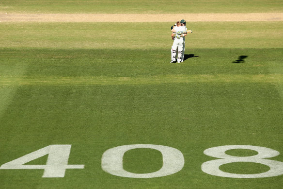Emotional scenes in Adelaide with Phil Hughes - Australian Test player No. 408 - never far from memory. 