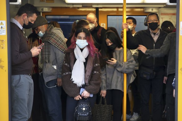 A briefing to the NSW government predicts that public transport patronage will return to between 60 and 75 per cent by 2023.