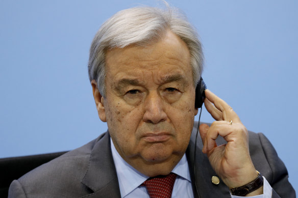 UN Secretary-General Antonio Guterres said the world was not winning the "war" against COVID-19.