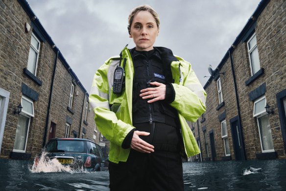 Sophie Rundle as police officer Jo Marshall in After the Flood.