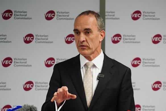 Electoral Commissioner Sven Bluemmel.