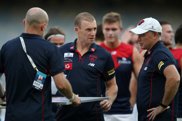 Demons coach Simon Goodwin says they are ready to play whenever the competition  resumes.