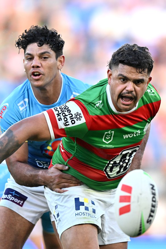 Latrell Mitchell had a good game against the Titans on Saturday.