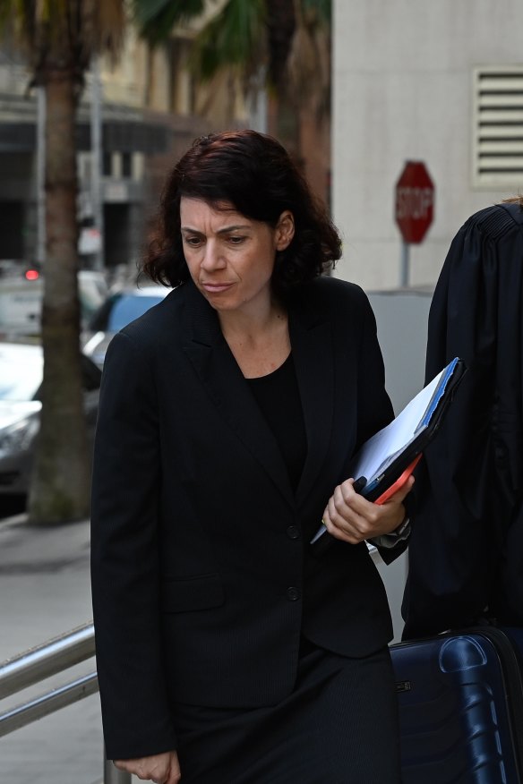 Sue Chrysanthou, Porter’s barrister in his ABC defamation case.