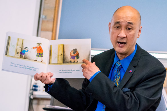 Principal John Goh spends more time in the classroom than many principals are able to manage.