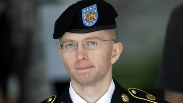 A  2013 file photo of Army Private Chelsea Manning, then-Army Pfc. Bradley Manning. 