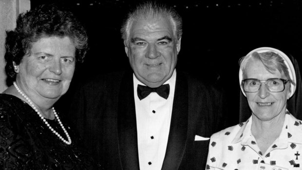 Former Queensland Governor Leneen Ford, her husband Angus McDonald and Sister Angela in 1994.