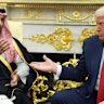 President Donald Trump meets Saudi Arabia’s Crown Prince Mohammed bin Salman in the Oval Office of the White House. 