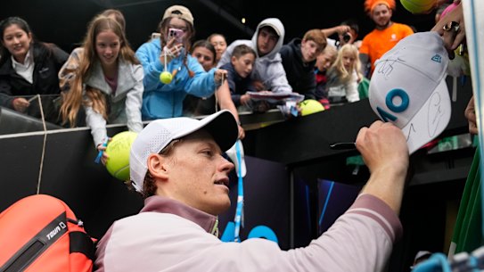 Global appeal: Jannik Sinner has the tennis world’s attention.