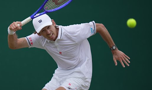 Alex de Minaur is into the second week at Wimbledon for the fourth time. 