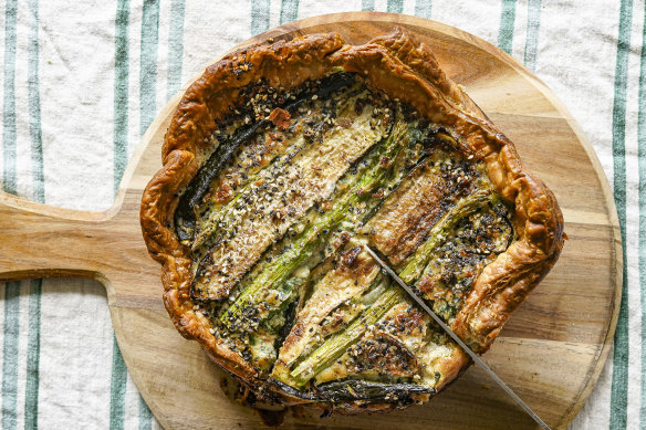 Bagel seasoning adds an extra something to this vegetarian quiche.