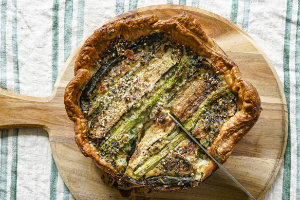 Bagel seasoning adds an extra something to this vegetarian quiche.