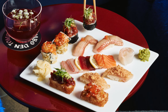 Daily fish market selection at Tombo Den.
