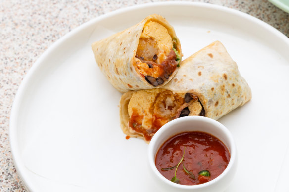 Go-to dish: Breakfast burrito.