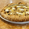 The four-cheese pizza on the menu at Avoja.