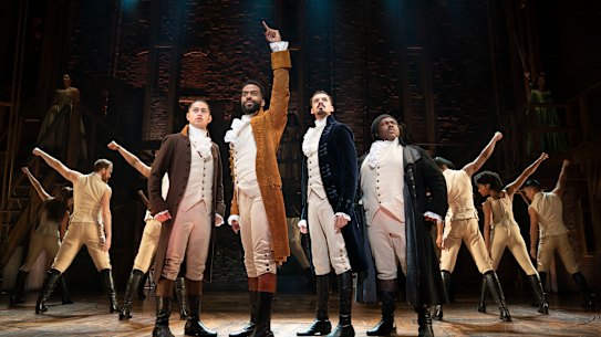 The hit hip-hop musical Hamilton, coming to Sydney in March.