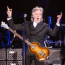 Paul McCartney in concert at Sydney’s Allianz Stadium on October 27.